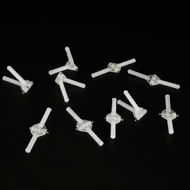 10PCS RC Airplane Plastic Needle Hinge Pin Hinge for RC Plane Helicopter Aircraft DIY Model Plane Fix Wing Parts Foam Model Plane Replacement (2.5x33mm)
