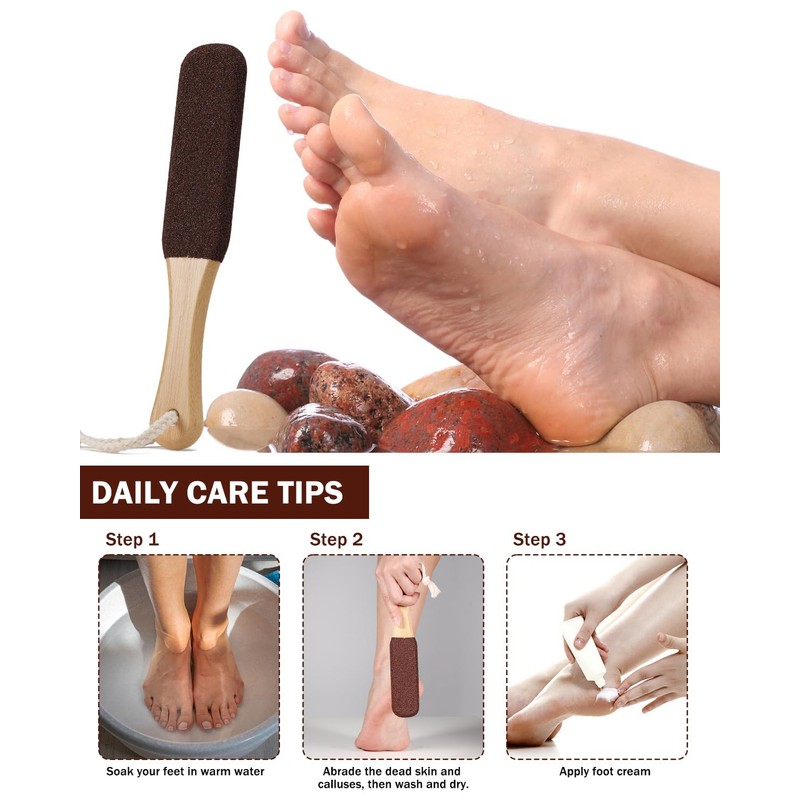 BEZOX Bamboo Pattern Floating Stone for Feet - Foot File