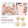 Healeved 3D Christmas Nail Sequins Manicure Glitter Flakes 4 Sets