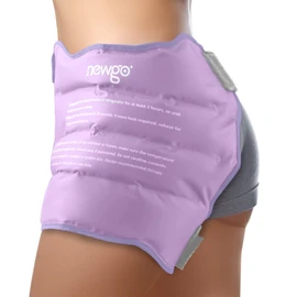 NEWGO Cooling Compress Hip Pain, Bursitis or Rehabilitation After Hip Surgery, Front and Rear Thigh Muscle with Cold and Heat Therapy for Sciatic Nerve Pain (Purple)