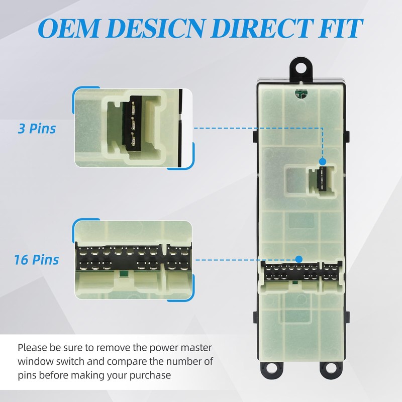 WUANGKI Power Window Switch | Front Left Driver Side |