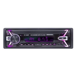 Audiotek AT-249BT Single Din Digital Car Stereo Receiver with Bluetooth/USB/FM / MP3 and 2xSoundXtreme ST-603 6-Inch 3-Way 350 Watts Peak Power Coaxial Car Speakers