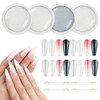 AIMEILI Pearl Effect Nail Powder 4 Farben Chrome Nägel Puder