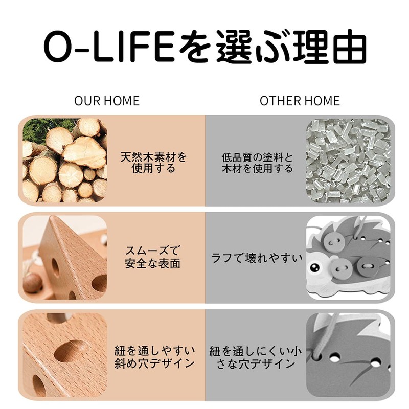 O-Life String Threader Toy String Stringing Toy Fingertip Training Coordination