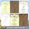 10 x Wedding Menu Party Menu Table Cards A6