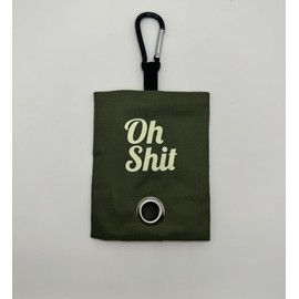 Generic Dog Poop Bag Holder - Dog Waste Bag Dispenser with Poop Bag Roll Holder - Novelty Dog Gift for Pet Owners - Poop Bag Dispenser for Leash, Green