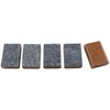 LEARNING ADVANTAGE CTU7874 Mini Markerboard Erasers Set Of 5, brown