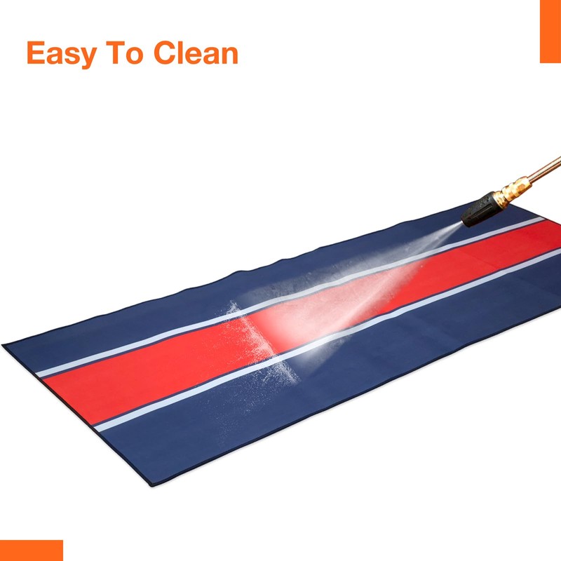 Motorcycle Mat, Motorcycle Parking Mat for GarageReusable, Washable, Protects Garage