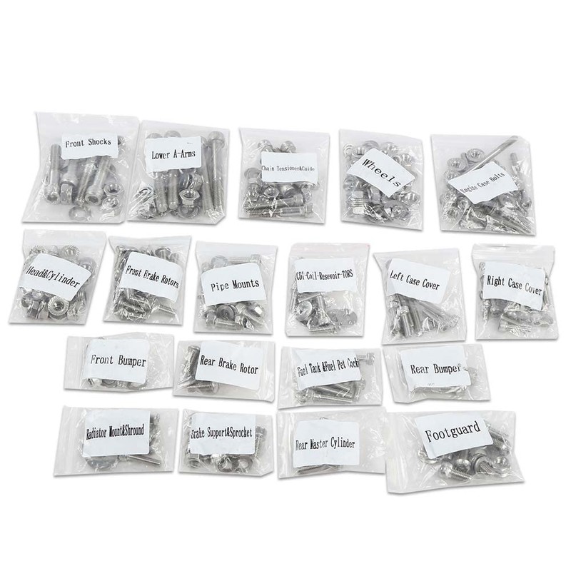 G-PLUS ATV Bolt Screw Kit Set 378 Piece Compatible with
