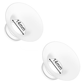Flange Insert 14mm for Momcozy M9 M6 M5 V1 Pro V2 Pro S12 Pro S9 Pro, Compatible with Medela/Elvie/Spectra/Willow Go/eufy/Lansinoh Breast Pump, Breastfeeding Essential Kit, 2PCS