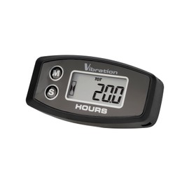 Runleader Digital Vibration Activated Hour Meter for Maintenance,Cordless Signal Detect for Garden Tractor Generator Compressor Motorcycle ATV Boat etc.