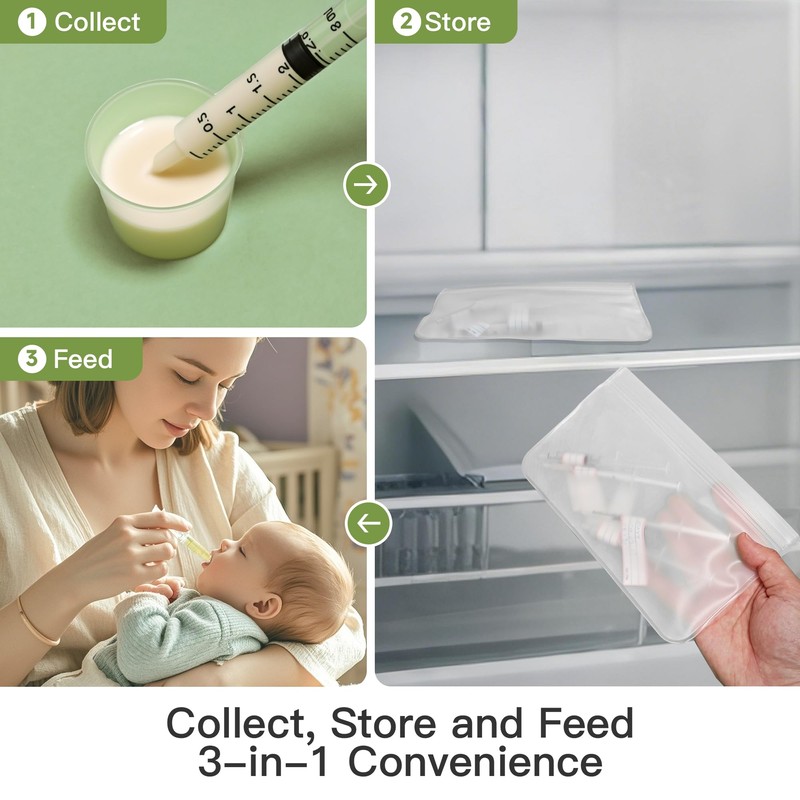 Gesumu Colostrum Collector Kit 50 Sets,3 ml