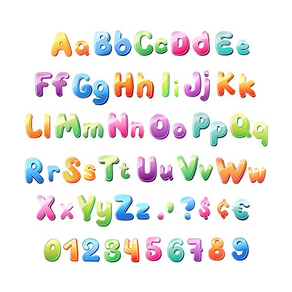 134 Pieces 5 Inch Letters Combo Set, Chalkboard Classroom Letters,