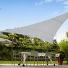 TANG Sunshades Depot 7'x7'x7' Equilateral Triangle Grey Waterproof 260 GSM