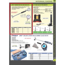 HHIP 4400-1252 Dial Indicator, Fits Bore Gages, 0-0.25"/.0005"