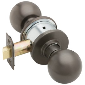 Schlage A10S ORB 613 Series A Grade 2 Cylindrical Lock, Passage Function, Keyless, Orbit Design, Oil Rubbed Bronze Finish