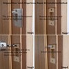 FIREFLYWEB Screw Door Security Hardware Reinforcement Jamb Repair Kit -