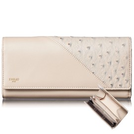 [VOICE] Align Light Women's Align Light, Kabuse Type, Ultra Lightweight, Only 7.1 oz (200 g), Long Wallet, Easy to Access, Vertical Type, Holds 40 Cards, Large Coin Purse, Present, Gift Boxed,