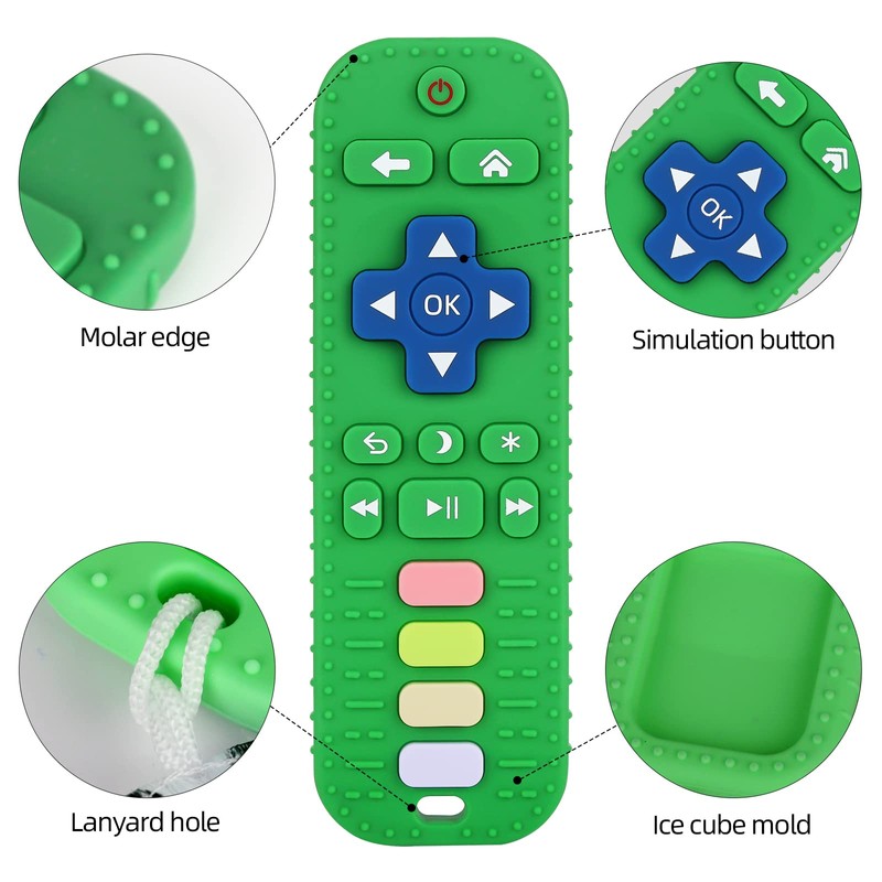 Chuya Remote Teethers Silicone Baby Teething Toys TV Remote Teether