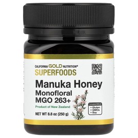 California Gold Nutrition Superfoods, Manuka Honey, Monofloral, MGO 263+, 8.8 oz (250 g)