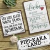 ARTFAVES® Wooden Sign with Saying ‘Ich mag bekloppte Menschen’ |