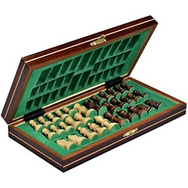 Chess and games shop Muba Wooden Tournament Chess Set with Wooden Board and Chess Pieces - Chessmen - European (10.5.'' (27cm) - Magnet)