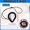 2pcs Eye Shield, Plastic Breathable Clear Eye Patches with Adjustable