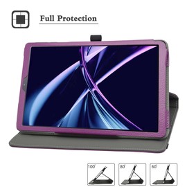 MAMA MOUTH for Acer Iconia Tab A10 Case,360 Degree Rotary Stand with Cute Pattern Cover for Acer Iconia Tab A10-21 10.1" Tablet,Purple