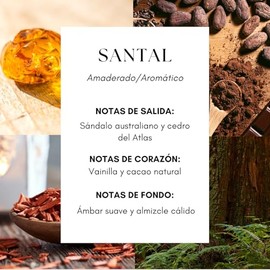 LUMARA | Aceite Aromático para Difusor | Aroma Amaderado Especiado con Sándalo, Cedro, Vainilla, Ámbar y Almizcle | Para Microdifusión en Seco, Humidi