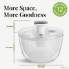 JARELLI Glass Salad Spinner 6.3QT with Storage Lid | One