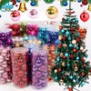 morytrade Christmas Ornaments Set of 24 Ball Decoration Ornaments (Red,