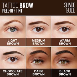 Maybelline New York Brow Tattoo Longlasting Tint, Dark Brown, 4.9 ml