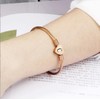 OutstandLong Initial D Letter Rose Gold Cuff Bracelet for Women