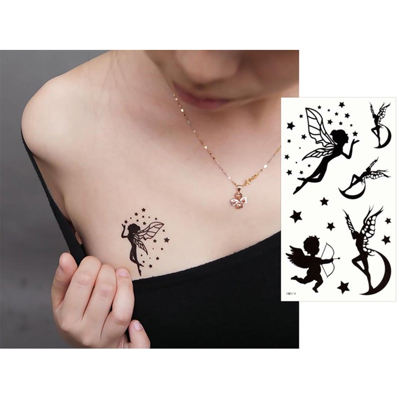 THE FANTASY Set 171 Angel Mermaid Tattoo Sticker