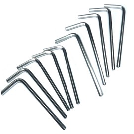 ZDingTech 10pcs 1/8 Allen Wrench sets,1/8" Hex Key Wrench set,allen key Door Key L Shaped hex wrench set with Long Arm.