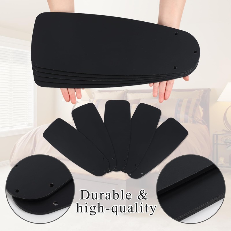 Kittmip 5 Pack Replacement Fan Blades for 42"/52" Ceiling Fan