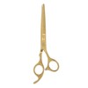 Hair Cutting Shears Stainless Steel Incisive Curved Handle Hairdressing Scissors