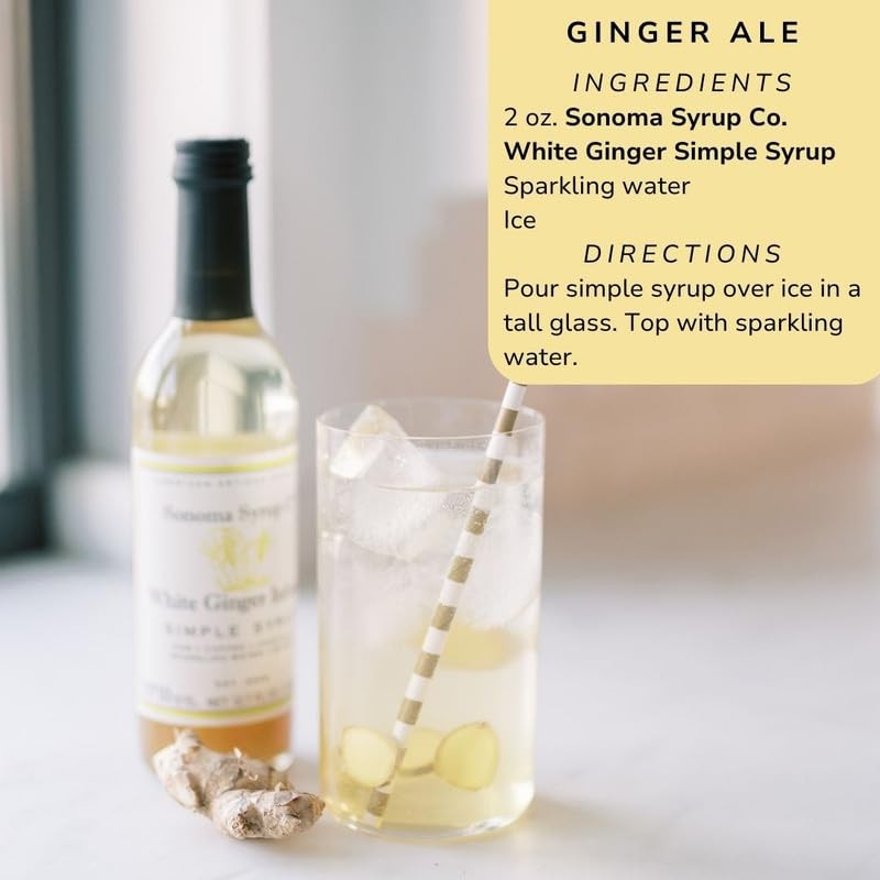 Sonoma Syrup Co White Ginger Simple Syrup 12.7 Fl Oz