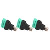 3Pcs RJ45 Screw Terminal Adapter RJ45 Female Thread to 8