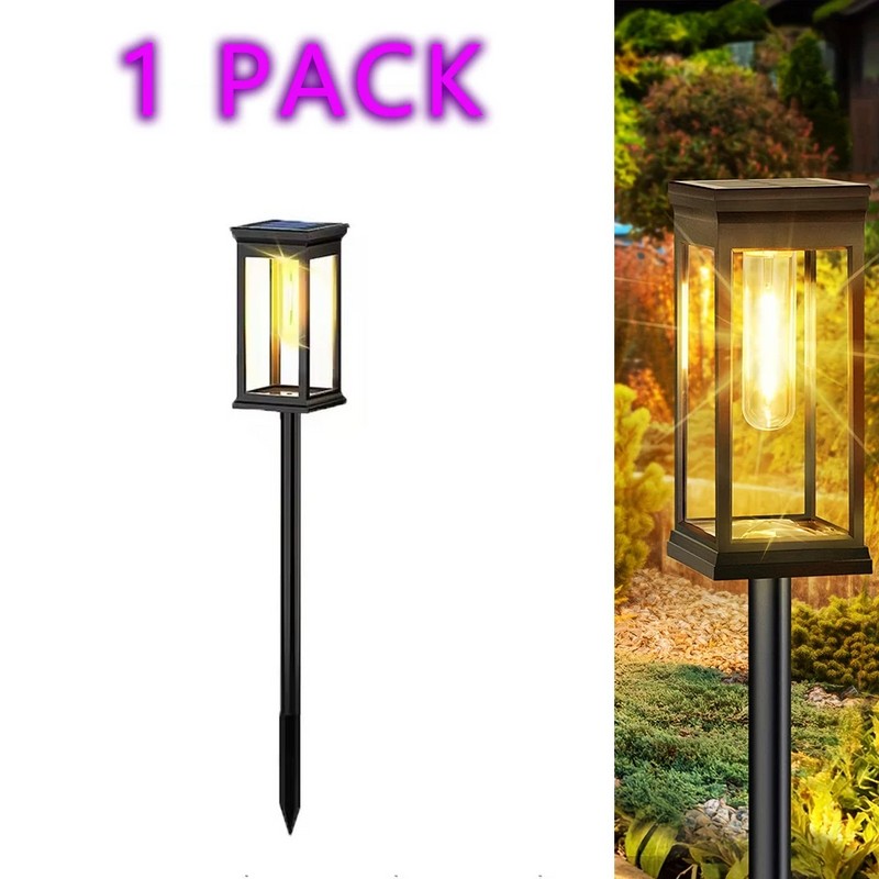 Solar Pathway Lights for Outdoor Walkways – Warm LED Garden
