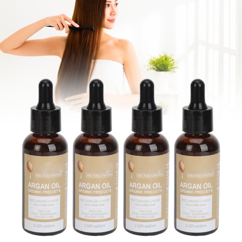 4pcs Argan Oil Hair Growth Serum Boost Thin Hair Increase