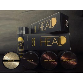 HEADD (DARK BROWN) | Best Hair Fibers for men and women | Thicker Hair | Lightweight | Plant based | Windproof | No clumps | 27.5g | The sexiest way to fuller hair!