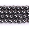 GEM-Inside Natural 6mm Magnetic Black Hematite Round Gemstone Semi Precious
