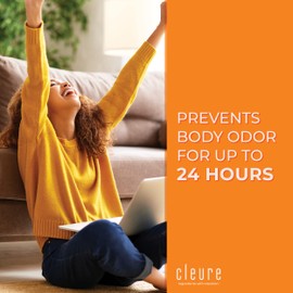 Cleure Roll-on Natural Deodorant For Sensitive Skin - Aluminum Free, Baking Soda Free & 24 Hour Odor Control - Fragrance Free (3 oz)