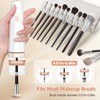 Portable Electric Makeup Brush Cleaner Machine with Foldable Silicone Cleaning
