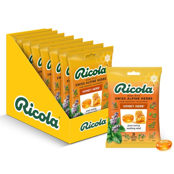 Ricola Original Herb Cough Drops, 21 Count (Pack of 8)