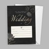 Kirsten McMillan 25 Black Wedding Invitations with Envelopes - A6