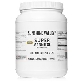 Sunshine Valley Supermanitol En Polvo, Edulcorante Artificial Natural Y Saludable, Sustituto De Azúcar Ultrapuro, Suplemento Dietético De Bajo Índice Glucémico (950 Ml)