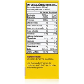 Colief Gotas de Enzima Lactasa 7ML, 3pzs