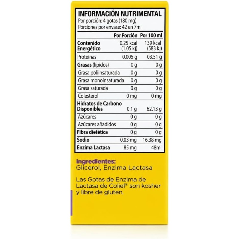 Colief Gotas de Enzima Lactasa 7ML, 3pzs